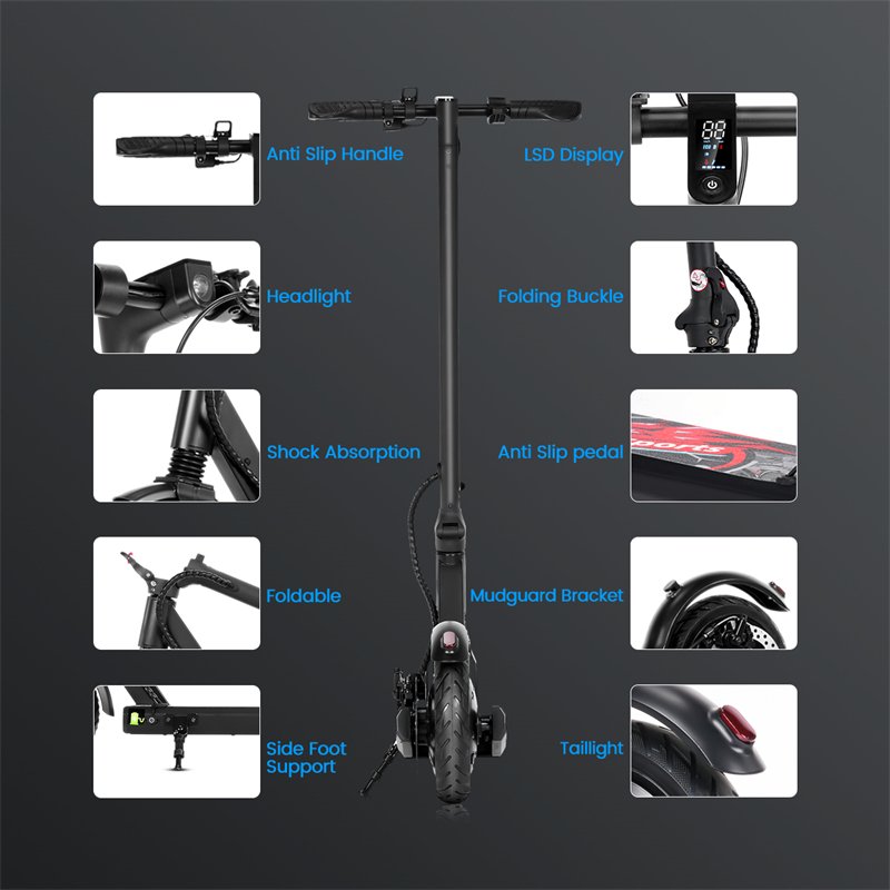 USA Warehouse Free Shipping Foldable E Scooter 36V 500W Fast Speed Electric Scooter - 图片 5