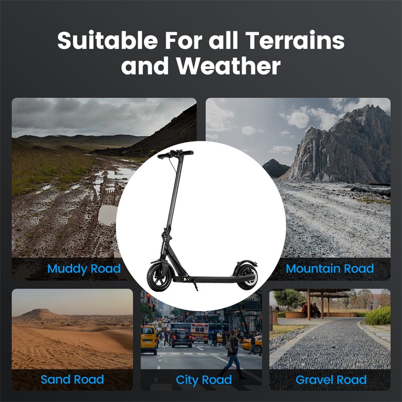 USA Warehouse Free Shipping Foldable E Scooter 36V 500W Fast Speed Electric Scooter - 图片 4